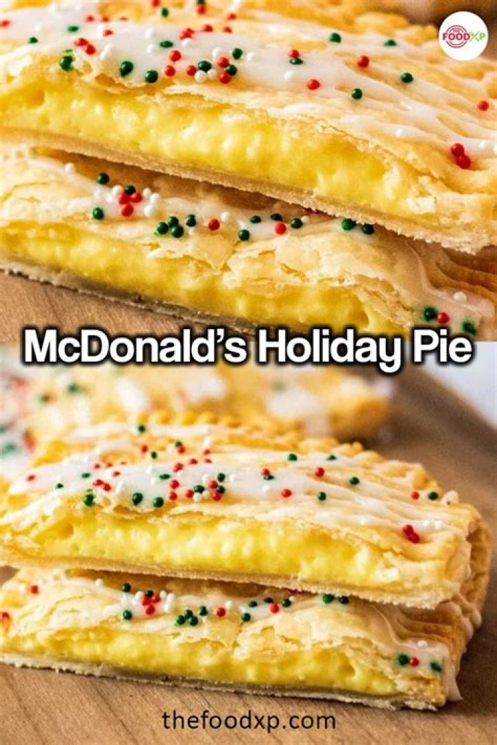 Delicious Anticipation: McDonald's Holiday Pie 2024