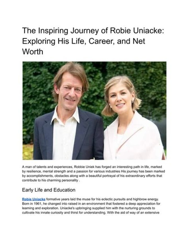Unveiling the Life and Legacy of Robie Uniacke